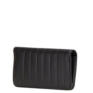 Balenciaga Black Leather Long Monaco Wallet